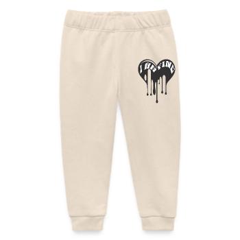 I am Fine Dark Heart It's Fine Everything is Fine - Baby Organic Sweatpants by Stanley/Stella - soft Ecru - Front