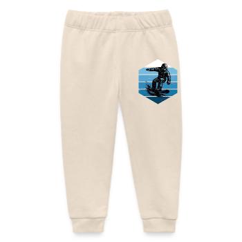 Snowboard Love to Wear - Baby Organic Sweatpants by Stanley/Stella - soft Ecru - Front
