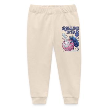 Rolling Into 8 Disco-Mistkäfer - Baby Organic Jogginghose Baby Tumbler von Stanley/Stella - Natur - Vorne