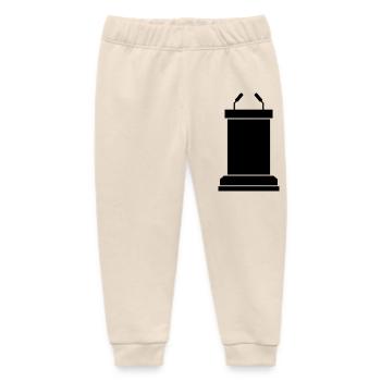 Podium stage - Baby Organic Sweatpants by Stanley/Stella - soft Ecru - Front