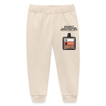 Scent Layering Top Heart Base Notes - Baby Organic Sweatpants by Stanley/Stella - soft Ecru - Front