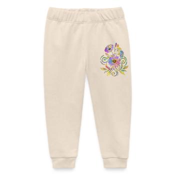 Fleur - Pantalon de jogging bébé bio Stanley/Stella - écru doux - Devant
