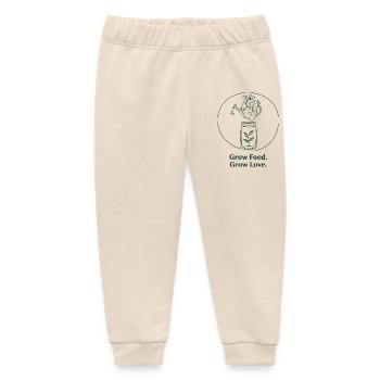 Organic horticulture, sustainable agriculture - Baby Organic Sweatpants by Stanley/Stella - soft Ecru - Front