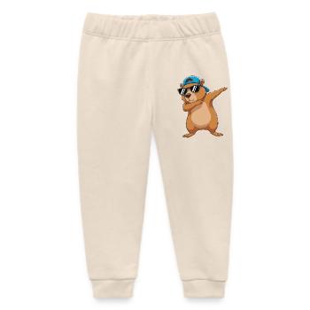 Cool Dabbing Bear Sonnenbrillen-Cartoon-Kunst - Baby Organic Jogginghose Baby Tumbler von Stanley/Stella - Natur - Vorne