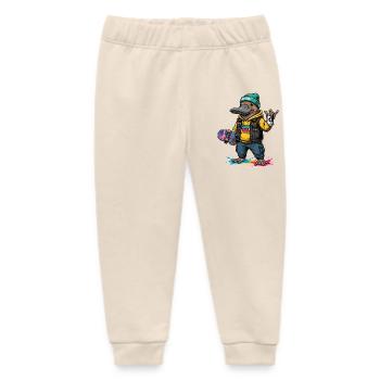 Duck Bill Street Punk Hoodie - Baby Organic Sweatpants by Stanley/Stella - soft Ecru - Front