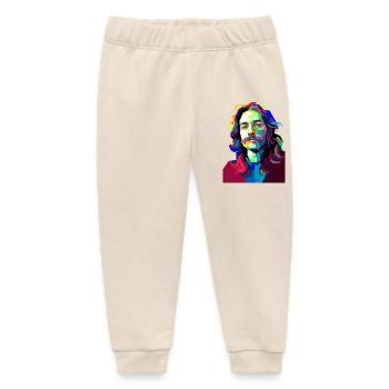 Trommelmusiker-Pop-Art - Baby Organic Jogginghose Baby Tumbler von Stanley/Stella - Natur - Vorne
