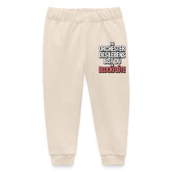 Orchester des Lebens Blockflöte Design - Baby Organic Jogginghose Baby Tumbler von Stanley/Stella - Natur - Vorne