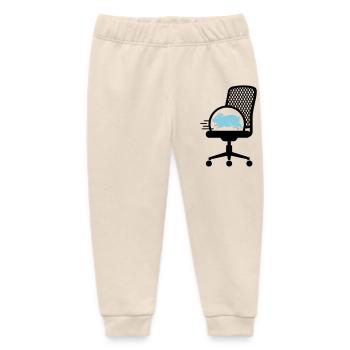  Hamsterrad auf Bürostuhl - Baby Organic Jogginghose Baby Tumbler von Stanley/Stella - Natur - Vorne