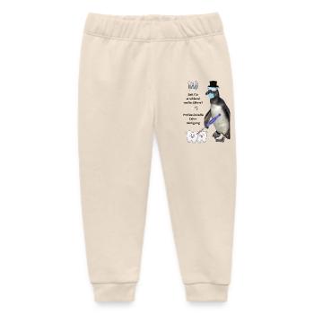 Zahnreinigung, witzige Deko Wartezimmer, Praxis - Baby Organic Jogginghose Baby Tumbler von Stanley/Stella - Natur - Vorne