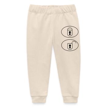 Car Remote Control Buttons - Baby Organic Sweatpants by Stanley/Stella - soft Ecru - Front