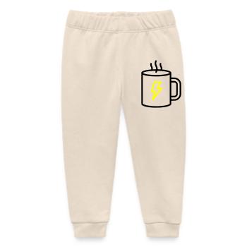 Coffee Mug Blitz Energy - Baby Organic Sweatpants by Stanley/Stella - soft Ecru - Front