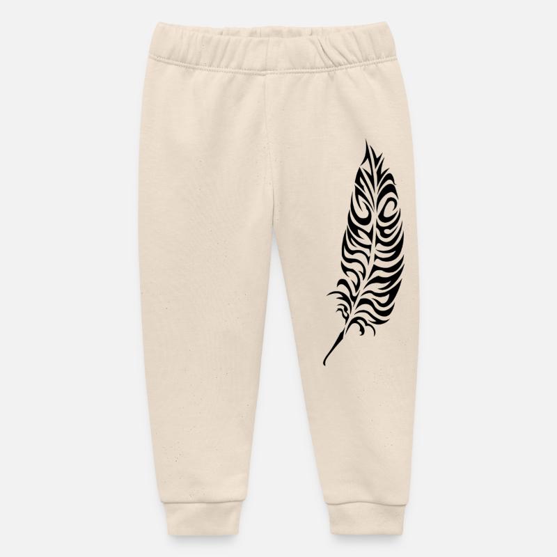 Plume-2 - Pantalon de jogging bébé bio Stanley/Stella - écru doux