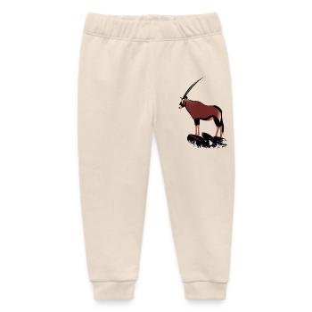 Oryx auf Felsen - Baby Organic Jogginghose Baby Tumbler von Stanley/Stella - Natur - Vorne