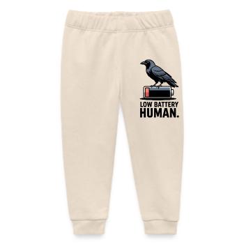 Raven über niedrige Batterie - Baby Organic Jogginghose Baby Tumbler von Stanley/Stella - Natur - Vorne