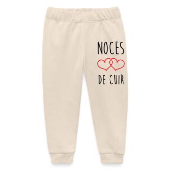 Lederhochzeit 2 Jahre Liebe - Baby Organic Jogginghose Baby Tumbler von Stanley/Stella - Natur - Vorne
