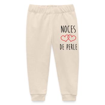 Pearl Wedding 30 Jahre - Baby Organic Jogginghose Baby Tumbler von Stanley/Stella - Natur - Vorne