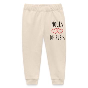 Rubinhochzeit – 35 Jahre Ehe - Baby Organic Jogginghose Baby Tumbler von Stanley/Stella - Natur - Vorne