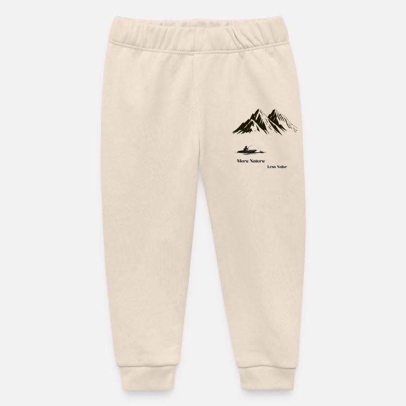 Plus de nature Moins de bruit – Angler Berge - Pantalon de jogging bébé bio Stanley/Stella - écru doux