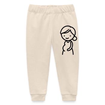 pregnant woman - Baby Organic Sweatpants by Stanley/Stella - soft Ecru - Front