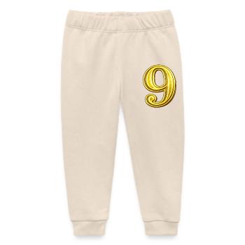 Golden Nine Digit Exquisite - Baby Organic Sweatpants by Stanley/Stella - soft Ecru - Front