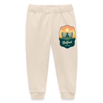 Belfast Titanic Vintage-Reiseabzeichen - Baby Organic Jogginghose Baby Tumbler von Stanley/Stella - Natur - Vorne