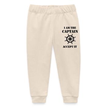captain-02 - Baby Organic Sweatpants by Stanley/Stella - soft Ecru - Front