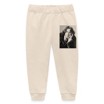 Oscar Wilde Halbtonporträt - Baby Organic Jogginghose Baby Tumbler von Stanley/Stella - Natur - Vorne