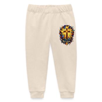 he is risen - Baby Organic Sweatpants by Stanley/Stella - soft Ecru - Front