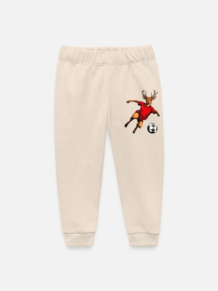 Fussball Hirsch - Baby Organic Jogginghose Baby Tumbler von Stanley/Stella - Natur