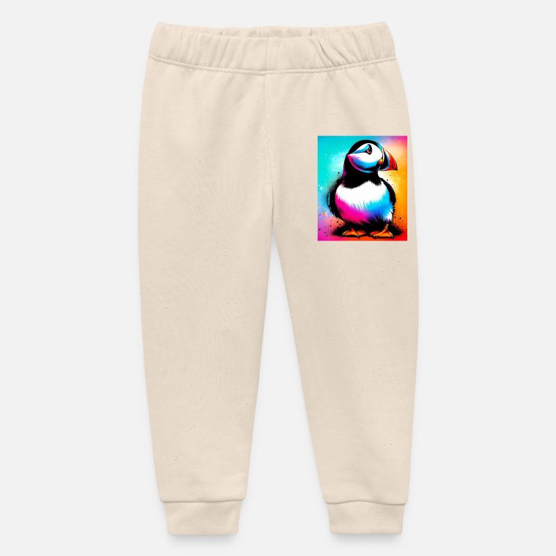 macareux - Pantalon de jogging bébé bio Stanley/Stella - écru doux