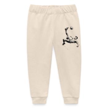 Fallrückzieher Fußballer Skizze dynamisch - Baby Organic Jogginghose Baby Tumbler von Stanley/Stella - Natur - Vorne