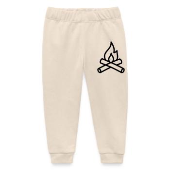 Campfire - Baby Organic Sweatpants by Stanley/Stella - soft Ecru - Front