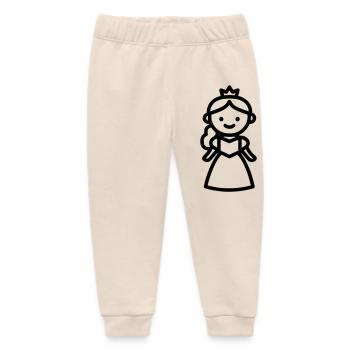 princess - Baby Organic Sweatpants by Stanley/Stella - soft Ecru - Front