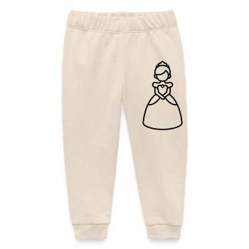 princess - Baby Organic Sweatpants by Stanley/Stella - soft Ecru - Front