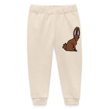 Brauner Hase - Baby Organic Jogginghose Baby Tumbler von Stanley/Stella - Natur - Vorne