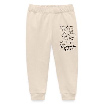 Typisch Norddeutsch Nordisch Platt Moin  - Baby Organic Jogginghose Baby Tumbler von Stanley/Stella - Natur - Vorne