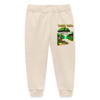 Jaguar Territory - Hill Forest - Baby Organic Sweatpants by Stanley/Stella - soft Ecru - Front