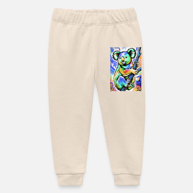 Koala - Pantalon de jogging bébé bio Stanley/Stella - écru doux