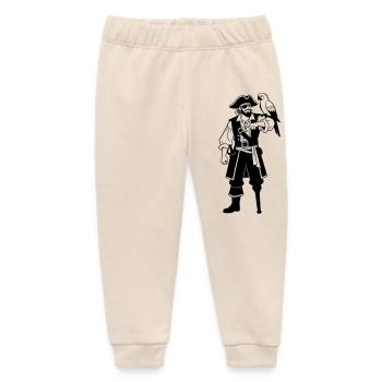 pirate - Baby Organic Sweatpants by Stanley/Stella - soft Ecru - Front