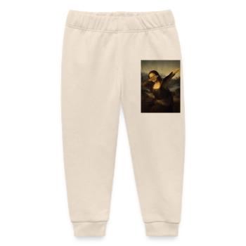 Mona Lisa betupfen Leonardo Da Vinci Mona Lisa - Baby Organic Jogginghose Baby Tumbler von Stanley/Stella - Natur - Vorne