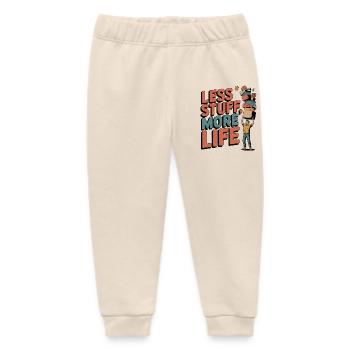 Less Stuff, More Life - Baby Organic Jogginghose Baby Tumbler von Stanley/Stella - Natur - Vorne
