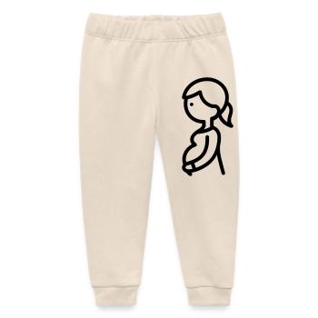 pregnant woman - Baby Organic Sweatpants by Stanley/Stella - soft Ecru - Front