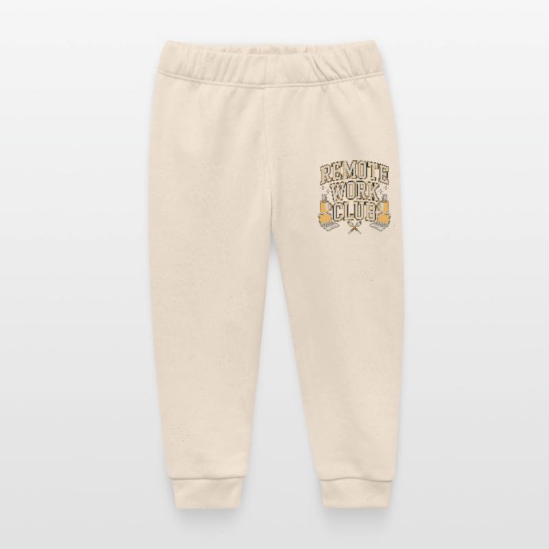 Remote Work Club Web Developer Remote Developer Baby Organic Sweatpants by Stanley/Stella