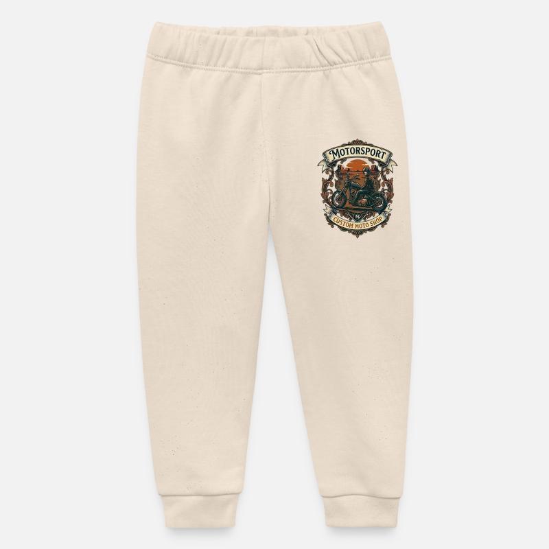 cycliste - Pantalon de jogging bébé bio Stanley/Stella - écru doux