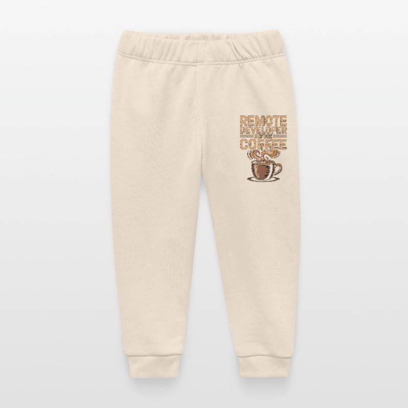 Remote Developer Before Remote Coder Coffee Lover Baby Organic Jogginghose Baby Tumbler von Stanley/Stella