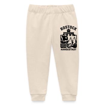 Rostock Hansestadt - Baby Organic Jogginghose Baby Tumbler von Stanley/Stella - Natur - Vorne