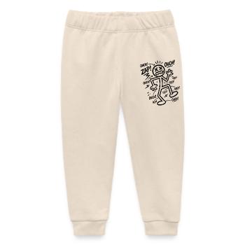 Electric Shock Humor | Funny Electrician Gift - Baby Organic Sweatpants by Stanley/Stella - soft Ecru - Front