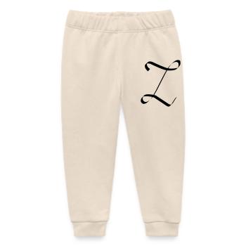Letter Z - Baby Organic Sweatpants by Stanley/Stella - soft Ecru - Front