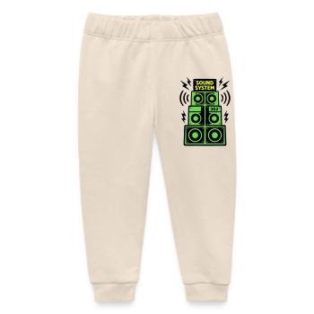 Soundsystem Lautsprecher Techno Festival DJ - Baby Organic Jogginghose Baby Tumbler von Stanley/Stella - Natur - Vorne