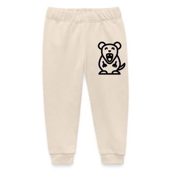 Mouse - Baby Organic Sweatpants by Stanley/Stella - soft Ecru - Front